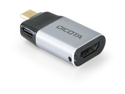 Dicota USB-C to HDMI Mini Adapter with PD (4k/100W) silver - D32047