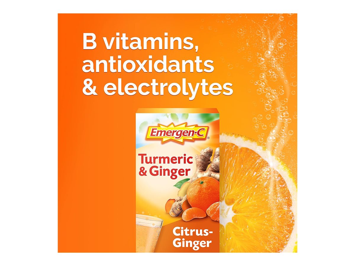 Emergen-C Drink Mix Packets - Turmeric & Ginger - 18's