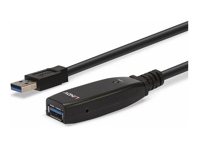 LINDY 15m USB 3.0 Active Extension Slim