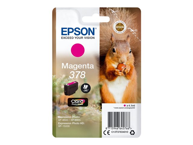 EPSON 4LB 378 Magenta Ink Cartridge w/s C13T37834020
