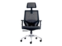Urban Factory Ergo Chair ergonomic armrests gun-shaped tilt swivel mesh fabric 