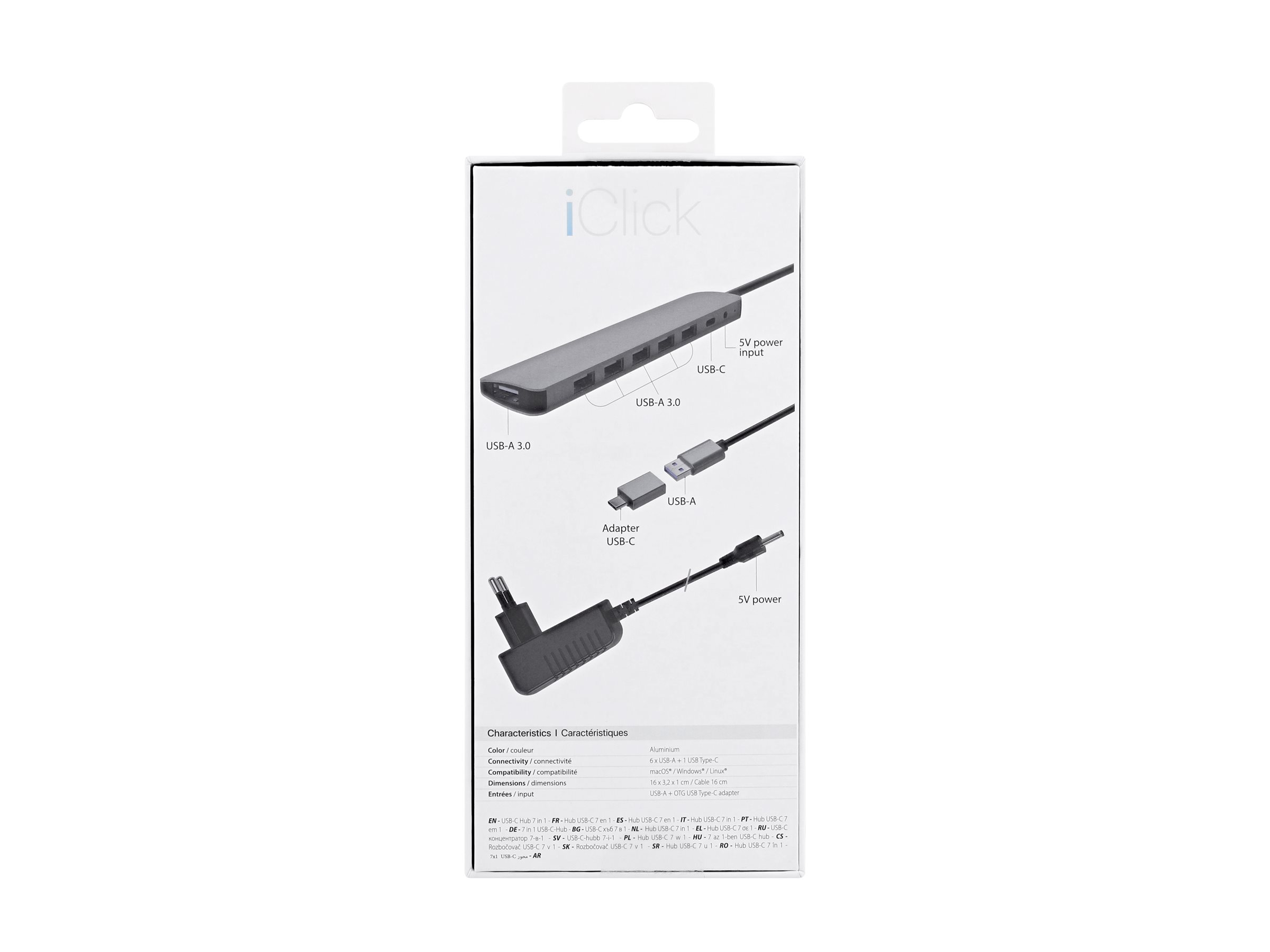 TNB Selfpowered 7Port USB Hub Refined