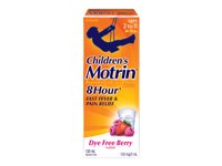 Motrin Children's Ibuprofen Oral Suspension - Dye Free Berry - 120ml