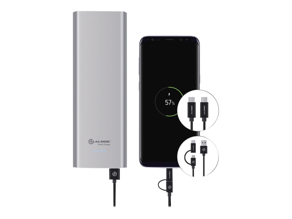 ALOGIC Prime Series power bank Li-Ion USB 24 pin Component Front 71880