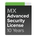 Cisco Meraki MX400 Advanced Security - subscription license (10 years) - 1 license