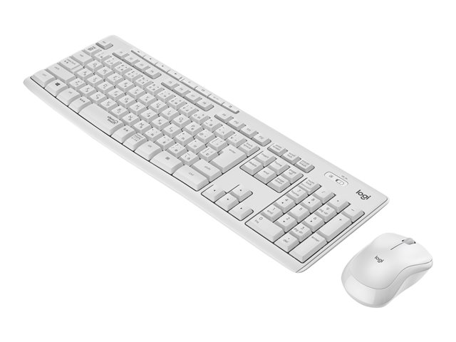 Logitech MK295 Silent - ensemble clavier et souris - Franais - blanc cass Priphrique d\'entre