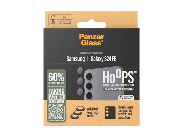PanzerGlass Hoops Samsung Galaxy S24 FE černé ochranné čočky fotoaparátu – foto 4