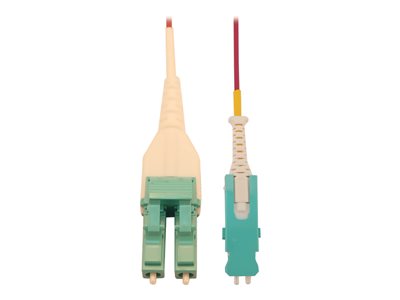 Eaton Tripp Lite Series 40/100/400G Multimode 50/125 OM4 Fiber Optic Cable (Duplex SN-PC to Duplex LC-PC M/M), LSZH, Magenta, 3 m (9.8 ft.)