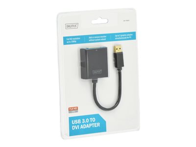 DIGITUS Adapter USB3.0 -> DVI schwarz Dual Display - DA-70842