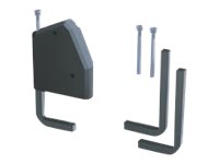 BACHMANN DESK 1 - Power strip mounting bracket kit - black, RAL 9011