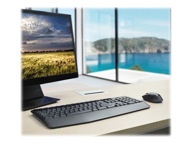 Ensemble sans fil Logitech MK345 - ensemble clavier et souris - Franais - noir, bleu Priphrique d\'entre