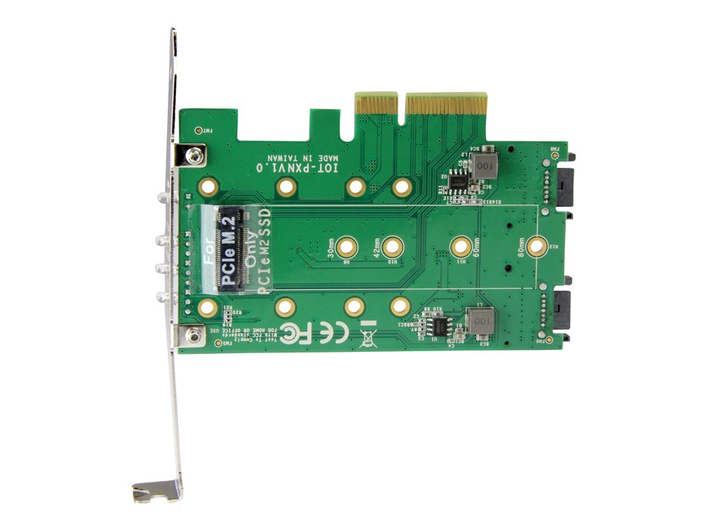 StarTech.com Adaptateur SSD M.2 NGFF à 3 ports - 1x M.2 PCIe (NVMe), 2x M.2  SATA III - PCIe 3.0