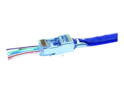 EZ-RJ45 SHIELDED, EXTERNAL GROUND. PKG 100PC/BAG.