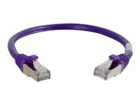 C2G 30ft Cat6 Ethernet Cable - Snagless Shielded (STP) - Purple