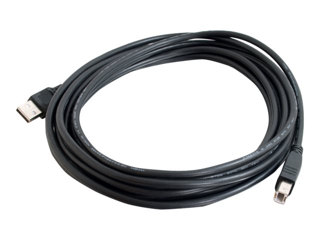C2G 6.6ft USB A to USB B Cable - USB A to B Cable - USB 2.0 - Black - M/M - kabel USB - USB do USB typ B - 2 m – foto 4