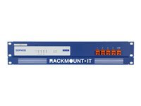 Rackmount.IT RM-SR-T1 - Network device mounting kit - rack mountable - RAL 5010, gentian blue - 1.3U - 19