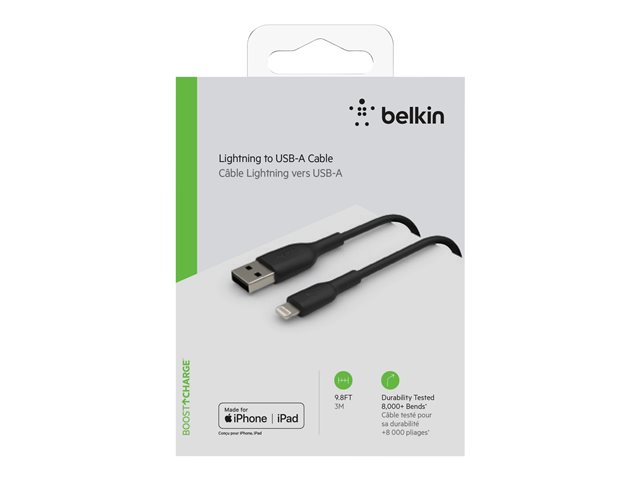 BELKIN Cable USB-A vers Lightning 3m
