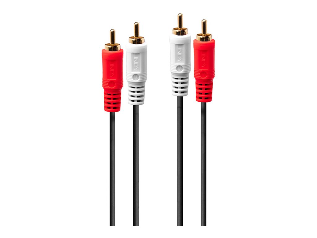 C ble audio Premium 2x RCA m le vers 2x RCA m le, 10m