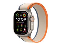 Apple Visningsløkke Smart watch Beige Orange Nylon 100 % genbrugt polyester 100 % genbrugt spandex Titan