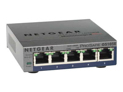 NETGEAR GS105E-200PES, Netzwerk Switch Webverwaltet, 5P  (BILD1)