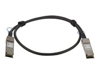 Startech Cisco QSFP-H40G-CU1M Compatible 1m 40G QSFP+ to QSFP+ DAC Twinax, 40GbE QSFP+ Copper DAC 40 Gbps/40GE Low Power Passive QSFP+ Transceiver Module DAC, Cisco Firepower C9200 - Lifetime Warranty (QSFPH40GCU1M) - 40GBase direct attach cable - 1 m - black