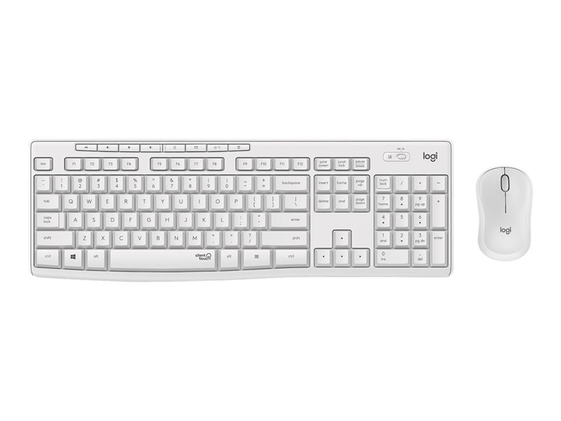 Logitech MK295 Silent - ensemble clavier et souris - Franais - blanc cass Priphrique d\'entre