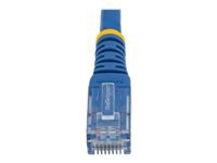 StarTech.com 100ft CAT6 Ethernet Cable, 10 Gigabit Molded RJ45 650MHz 100W PoE Patch Cord, CAT 6 10GbE UTP Network Cable with Strain Relief, Blue, Fluke Tested/Wiring is UL Certified/TIA - Category 6 - 24AWG (C6PATCH100BL)
