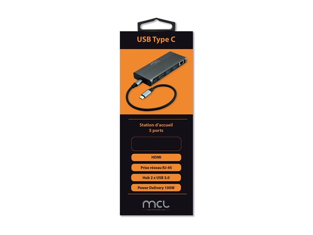 MCL - station d\'accueil - USB-C - HDMI - 1GbE