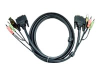 ATEN 2L-7D02UD Video / USB / lydkabel