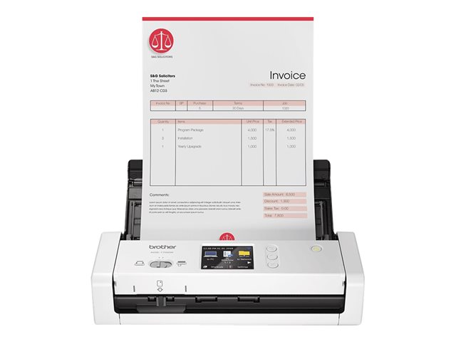 Brother Ads 1700w Document Scanner Portable Usb 30 Wi Fin Usb 20 Host