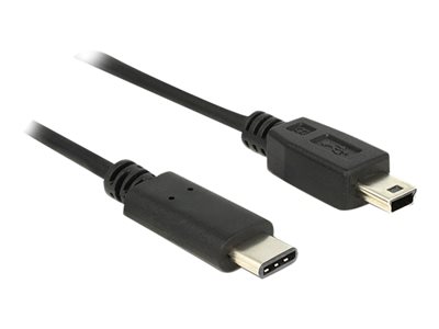 DELOCK USB Kabel C -> Mini-B St/St 0.50m schwarz - 83335