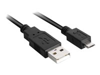 Sharkoon USB 2.0 USB-kabel 3m Sort