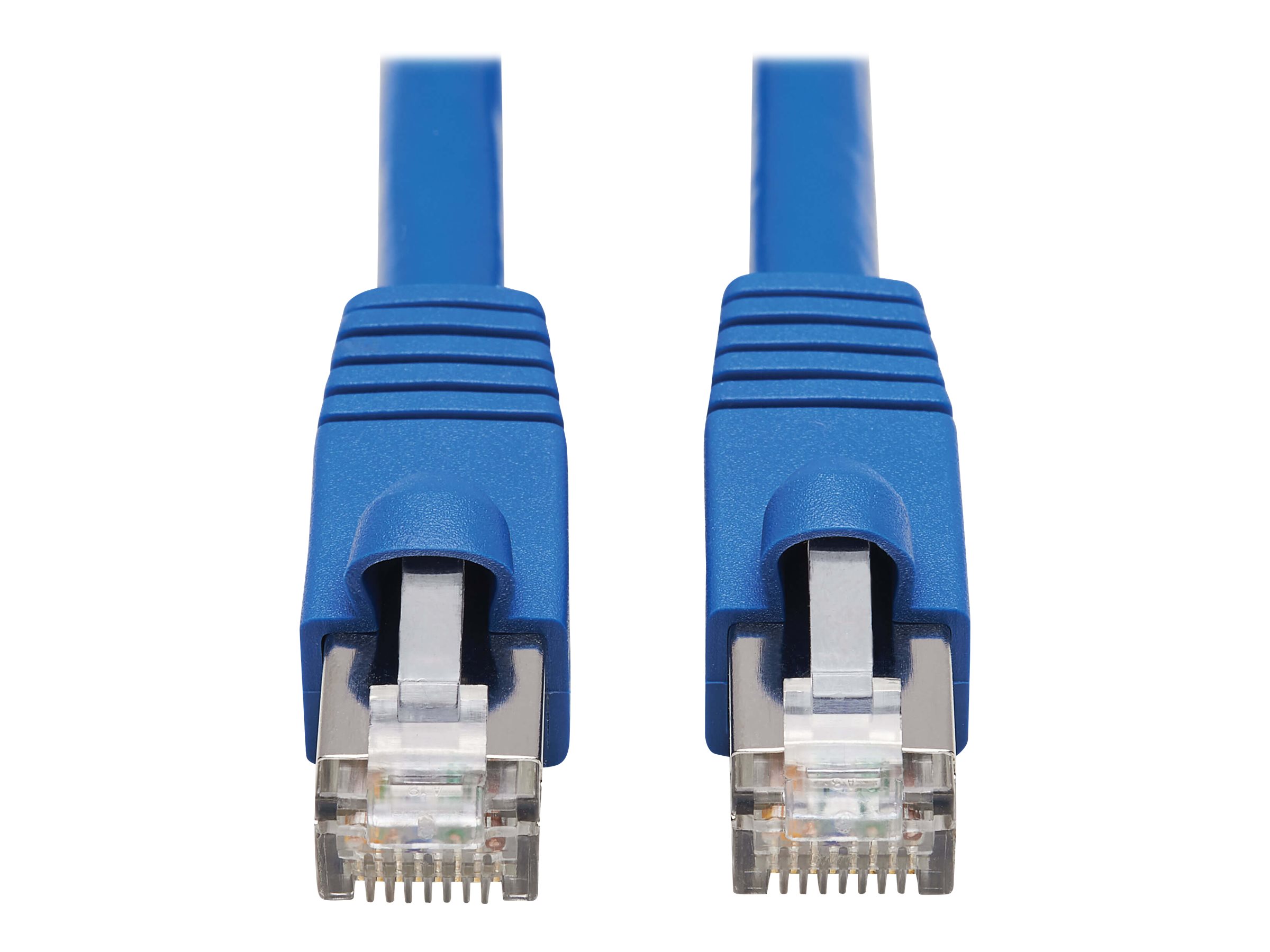 Tripp Lite Cat6a 10G-Certified Snagless F/UTP Network Patch Cable (RJ45 M/M), PoE, CMR-LP, Blue, 3 ft.