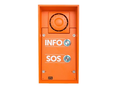2N IP Safety IP intercom station wired 10/100 Ethernet orange