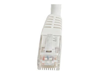 StarTech.com 15ft CAT6 Ethernet Cable, 10 Gigabit Molded RJ45 650MHz 100W PoE Patch Cord, CAT 6 10GbE UTP Network Cable with Strain Relief, White, Fluke Tested/Wiring is UL Certified/TIA - Category 6 - 24AWG (C6PATCH15WH)