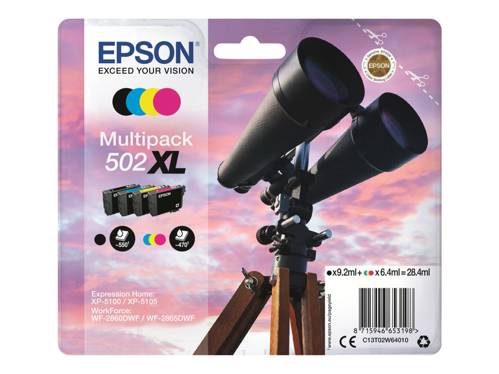 EPSON 1LB Multipack 4-colours 502XL w/s