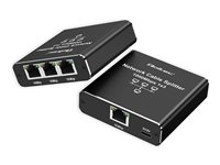 Qoltec Netværksfordeler 3porte