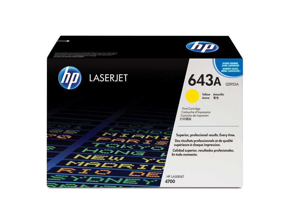 HP MV CARTOUCHE LASER JAUNE CLJ