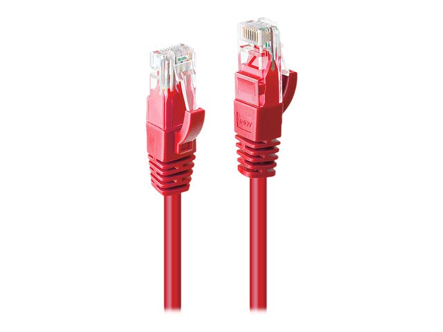 Image of Lindy patch cable - 3 m - red