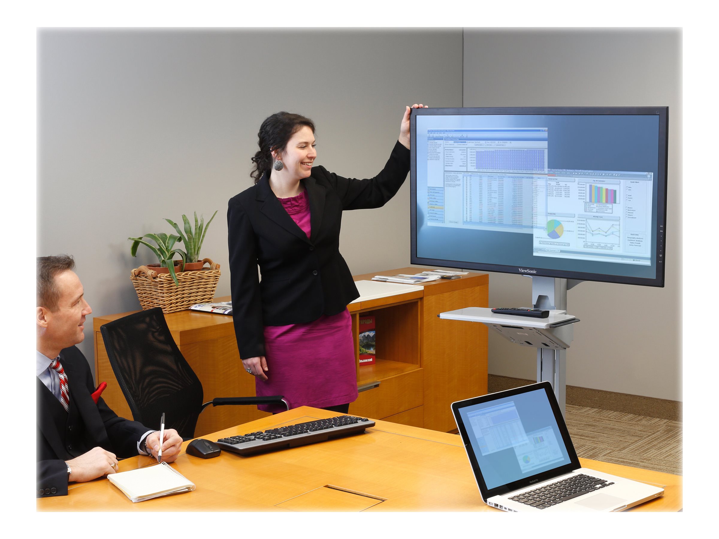 Ergotron Neo-Flex WideView WorkSpace cart for flat panel / keyboard / mouse / CPU two-tone Product shot Multi-angle 79100