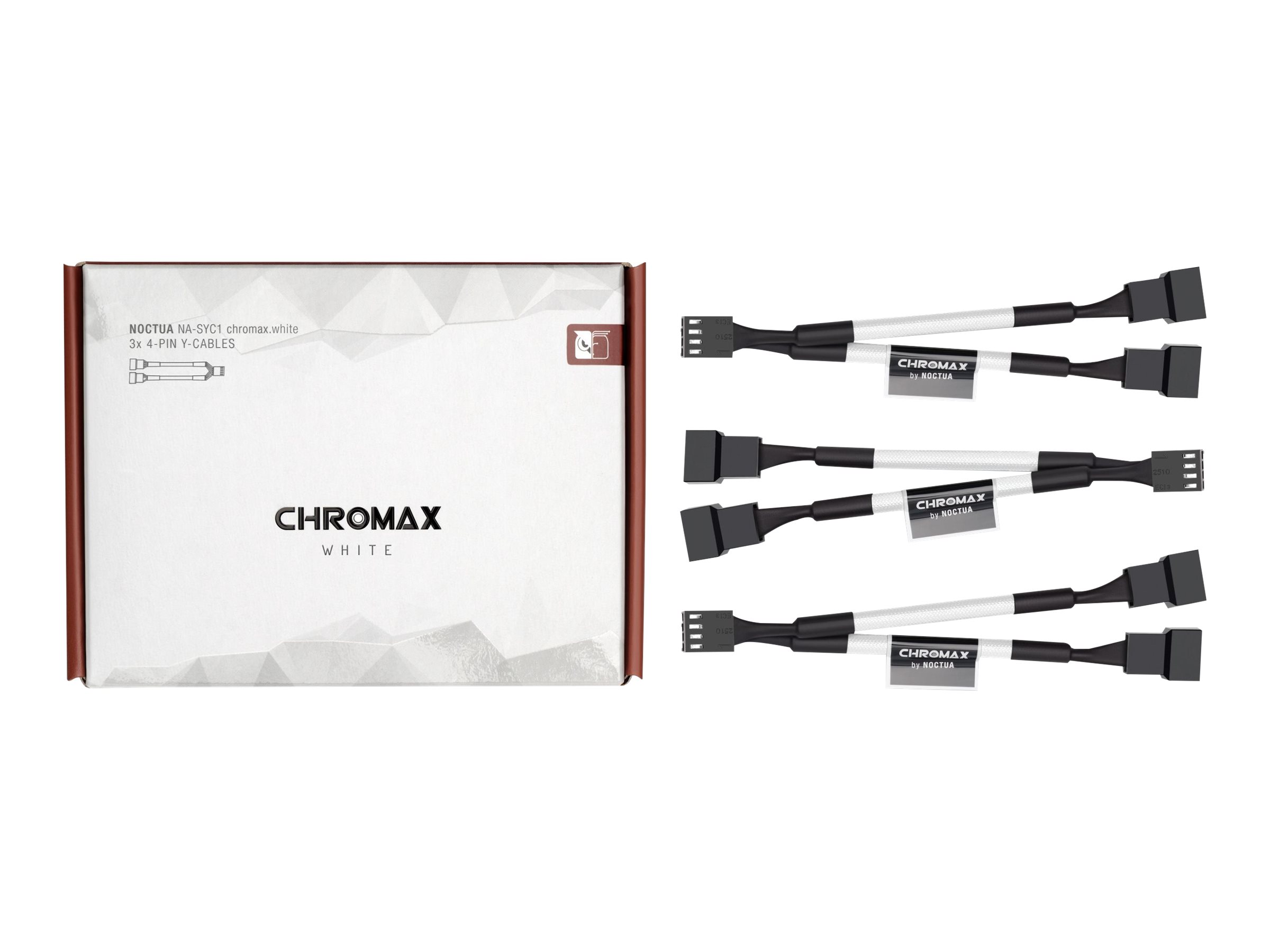 Noctua NA-SYC1 fan power cable 4 pin PWM to 4 pin PWM 11.5 Product shot Close-up 75800