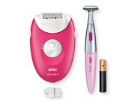 Braun Silk-épil 3 SE 3-202 Epilator Pink Hvid