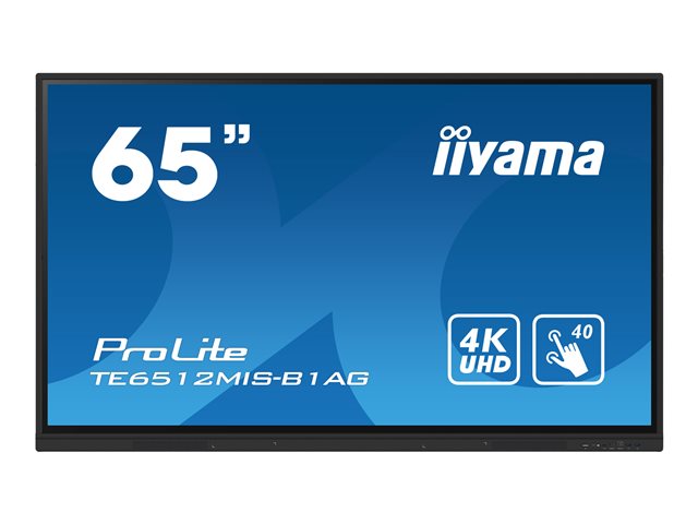 Image of iiyama ProLite TE6512MIS-B1AG 65" Class (64.5" viewable) LED-backlit LCD display - 4K - for digital signage / interactive communication