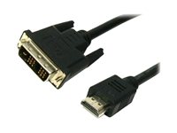 MediaRange Videokabel HDMI / DVI 2m Sort