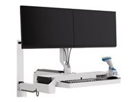 Ergotron CareFit - Composant de montage (arc) - pour 2 écrans LCD - blanc 