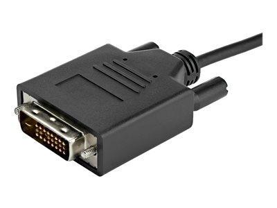 StarTech.com 3.3 ft / 1 m USB-C to DVI Cable - USB Type-C Video Adapter Cable - 1920 x 1200 - Black (CDP2DVIMM1MB) - USB / DVI cable - 24 pin USB-C (M) to DVI-D (M) - Thunderbolt 3 / USB 3.1 - 1 m - 1920 x 1200 (WUXGA) support - black - for P/N: TB4CDOCK