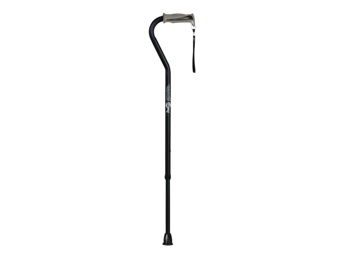 Hugo Offset Handle Cane - Carbon Swirl