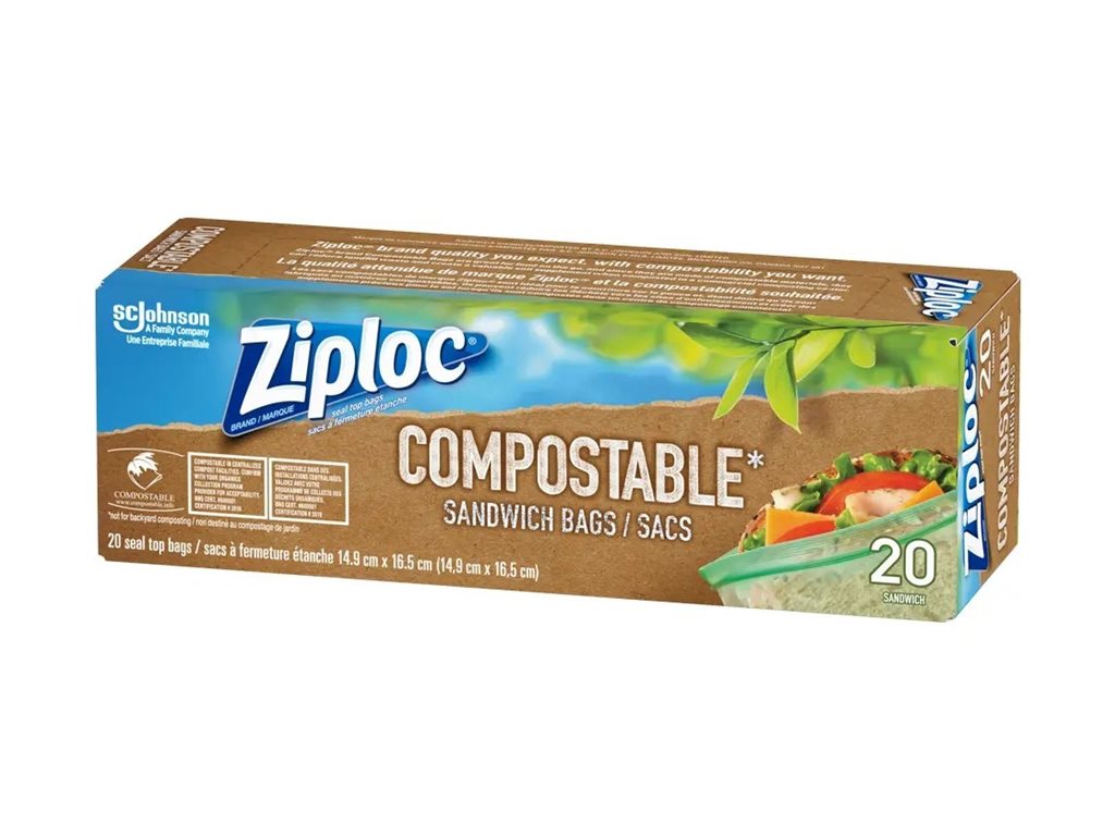 Ziploc Compostable Zip Bags - 20's