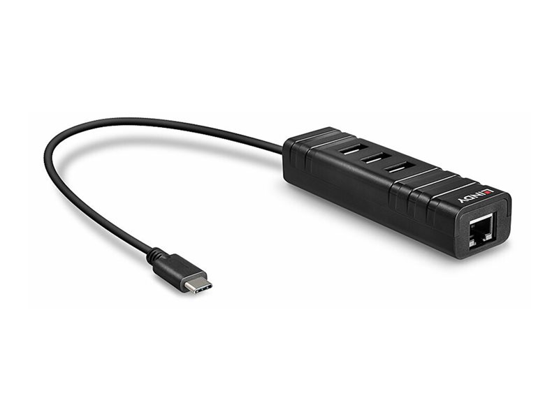 LINDY USB 3.1 Hub and GB Ethernet Adapt.
