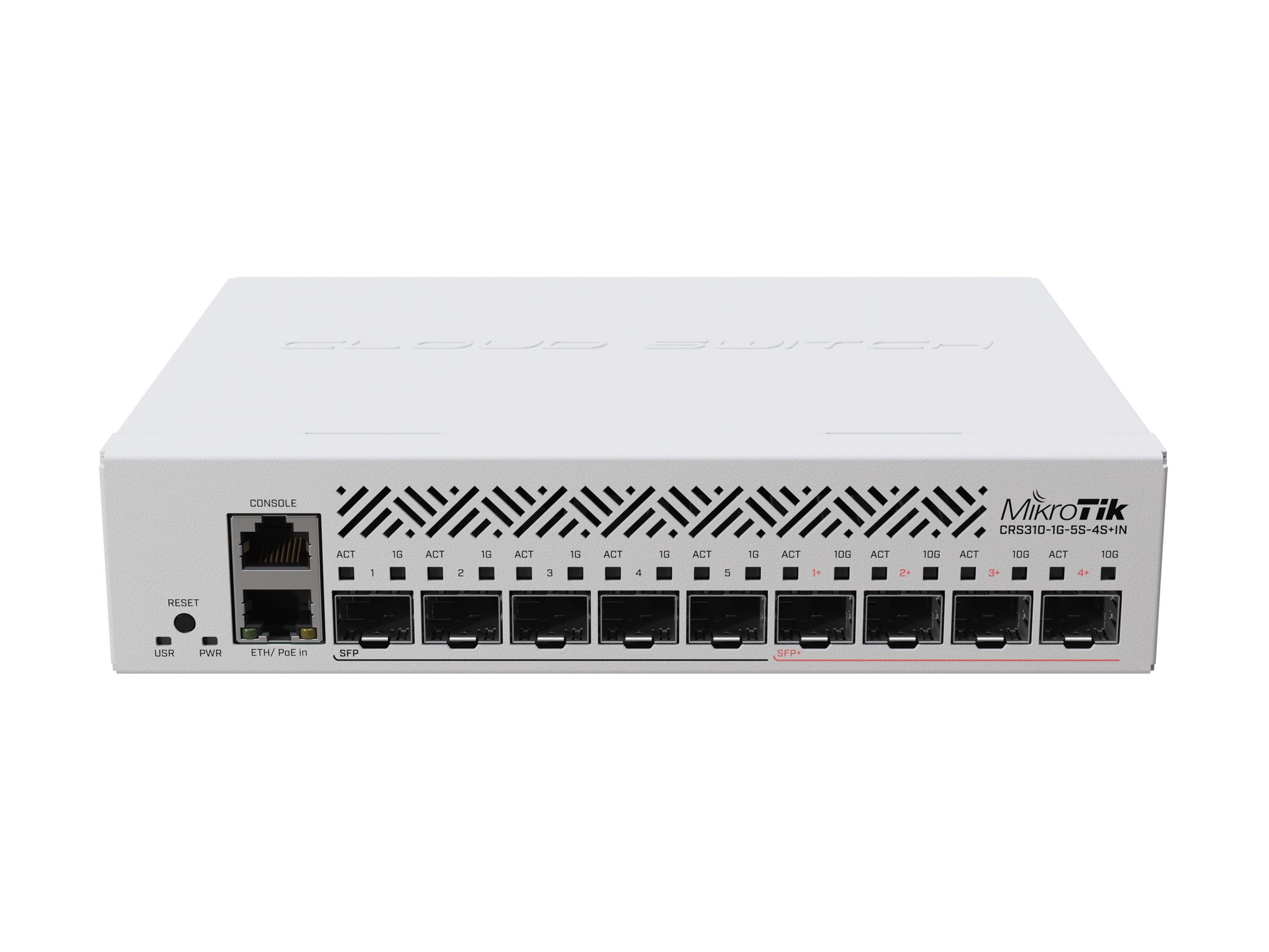 MikroTik CRS310-1G-5S-4S+IN switch 10 ports Product shot Back 79000
